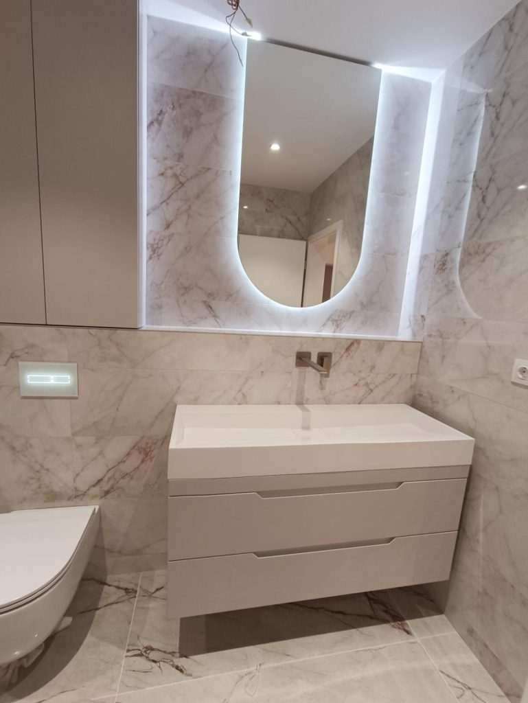 Lavoar Suspendat din Corian